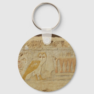 Uggla Hieroglyph Detail, Hatshepsut Temple, Egypte Nyckelring