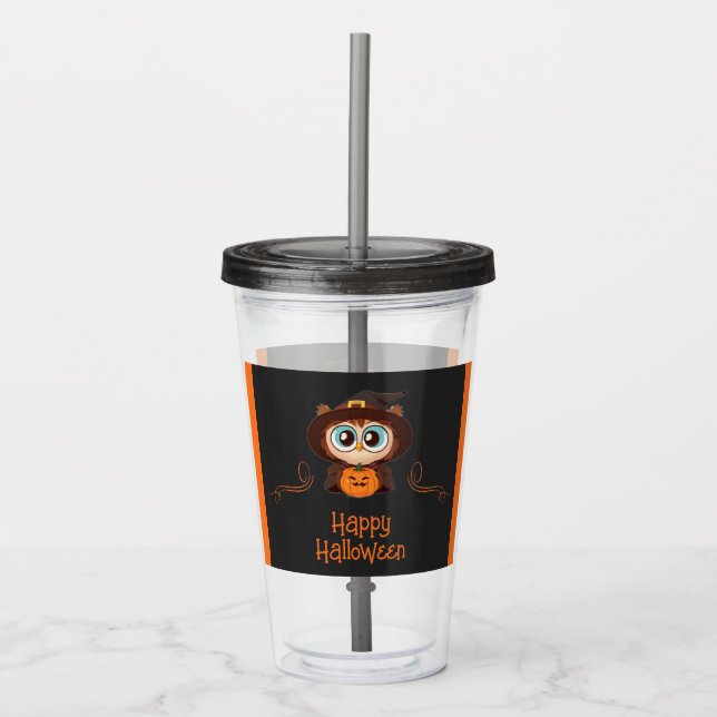 Uggla/Höst/Höst/Halloween/pumpa Take Away Mugg (Framsida)