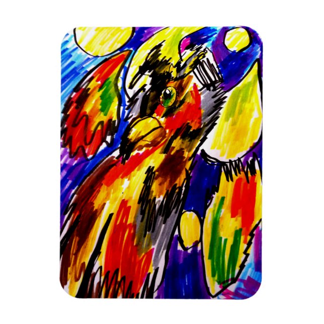 Uggla höstcoola magnet (Vertikal)