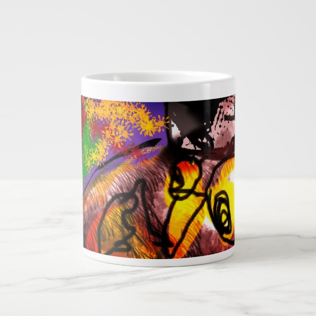 Uggla höstfluga jumbo mugg (Framsidan)