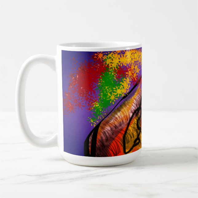 Uggla höstfluga kaffemugg (Vänster)