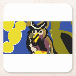 Uggla höstnatt underlägg papper kvadrat