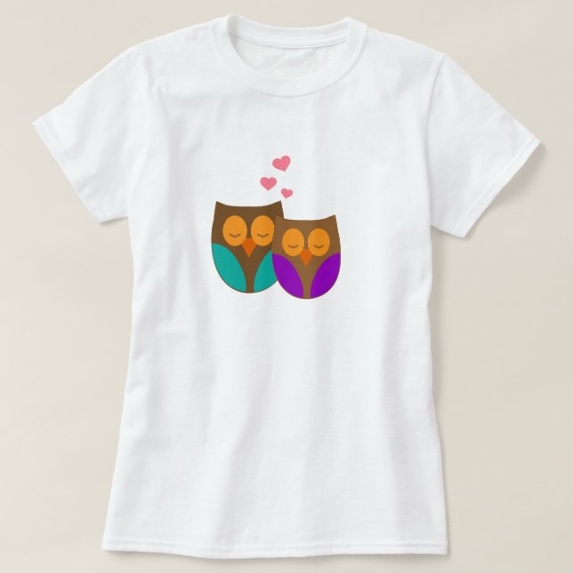 Uggla i ett bo tee (Design framsida)