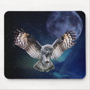 Uggla i flyg musmatta