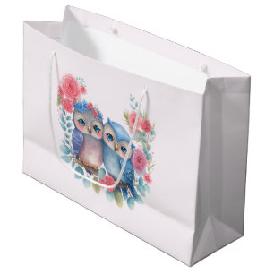 Uggla i Kärlek Sitta vid Träd Gren