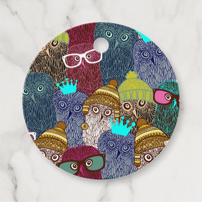 UGGLA i KRONA Gåvor Etiketter (Framsida)