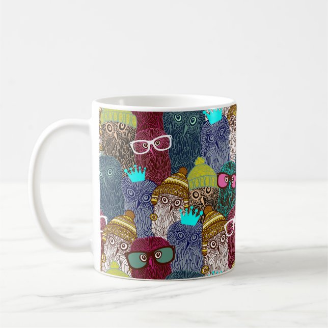 UGGLA i KRONA Kaffemugg (Vänster)