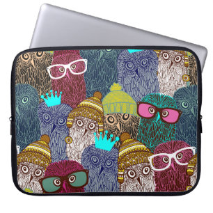 Uggla i krona laptop fodral