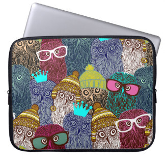 Uggla i krona laptop fodral