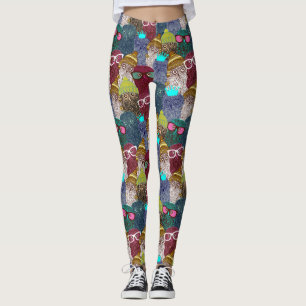 Uggla i krona leggings