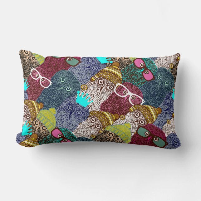 UGGLA i KRONA Lumbarkudde (Framsida)