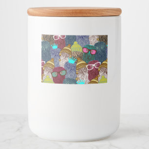 UGGLA i KRONA Mat Etiketter