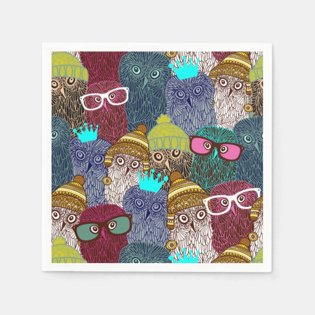 UGGLA i KRONA Pappersservett (Framsidan)