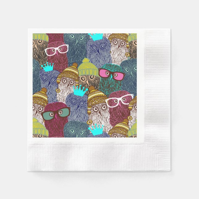 UGGLA i KRONA Pappersservett (Framsidan)