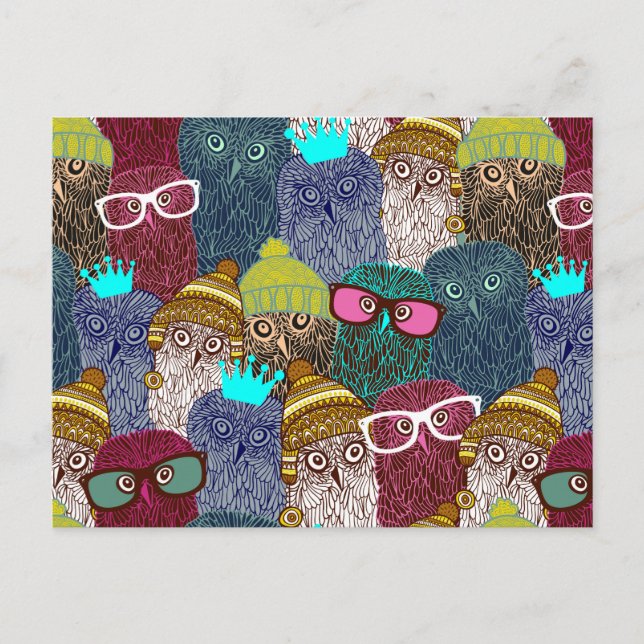 UGGLA i KRONA Vykort (Framsida)