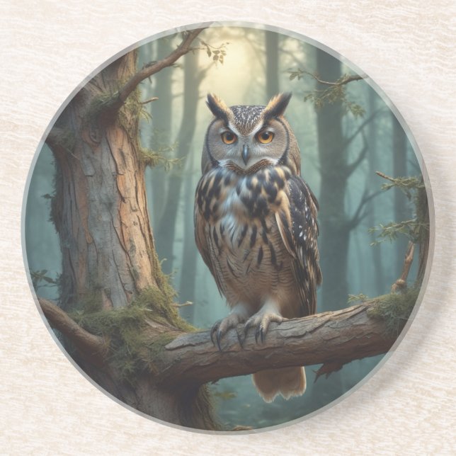 Uggla i Magic Forest Underlägg (Framsidan)