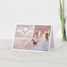 Uggla i Montreal LeeMarie's Kreativa Design Semest Helgkort