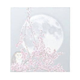 Uggla i Plum Träd Anteckningsblock