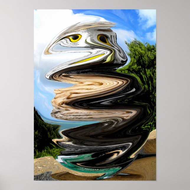 Uggla i tidbubbla poster (Framsidan)