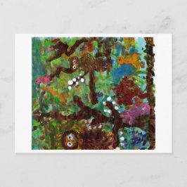 Uggla i träd, #1-vykort vykort