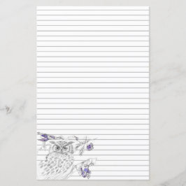 Uggla i Träd Grått-länkad skrivstil i Brev