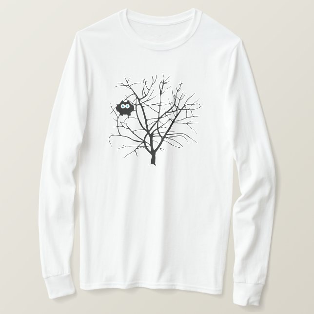 Uggla i träd t shirt (Design framsida)