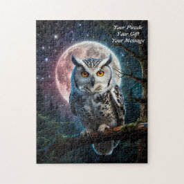 Uggla i Wisdom Jigszawa Puzzle Pussel