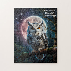 Uggla i Wisdom Jigszawa Puzzle Pussel