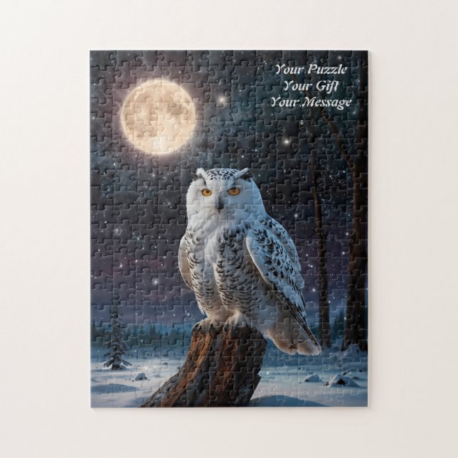 Uggla i Wisdom Jigszawa Puzzle Pussel (Vertikal)