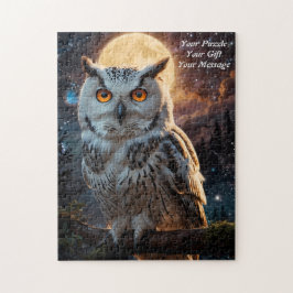 Uggla i Wisdom Jigszawa Puzzle Pussel