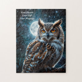 Uggla i Wisdom Jigszawa Puzzle Pussel