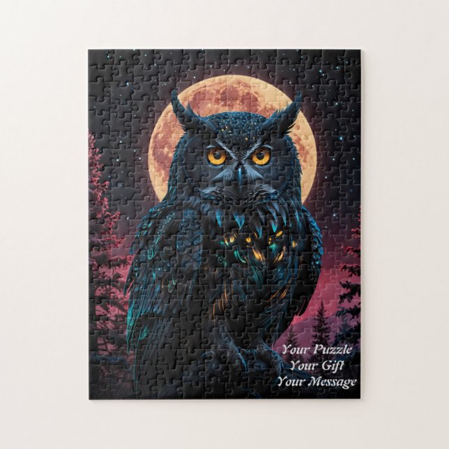 Uggla i Wisdom Pussel (Vertikal)