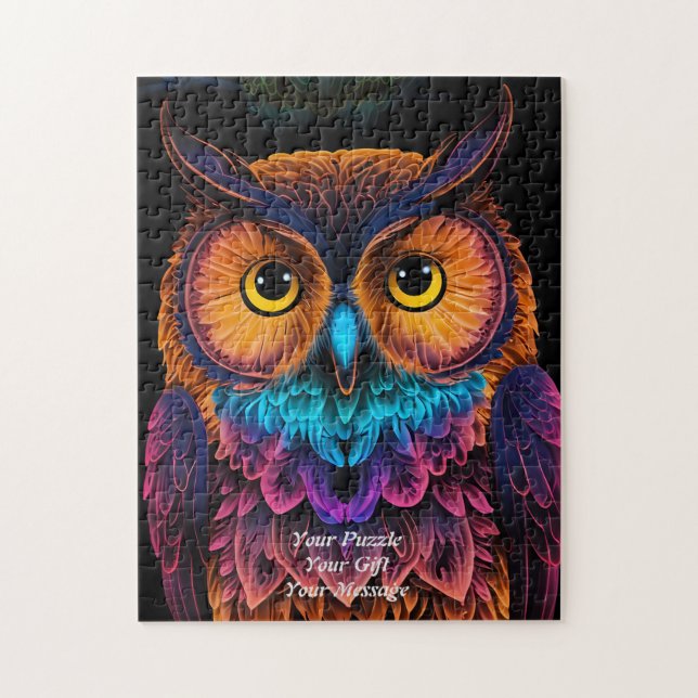 Uggla i Wisdom Pussel (Vertikal)