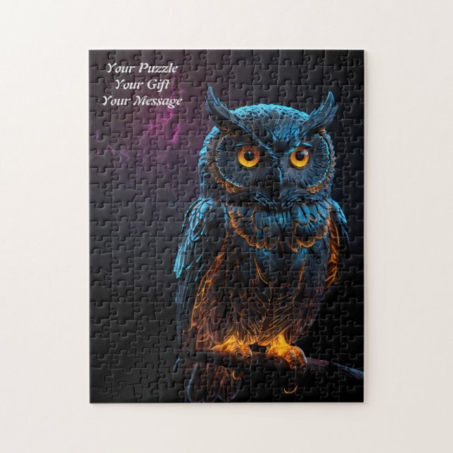 Uggla i Wisdom Pussel (Vertikal)