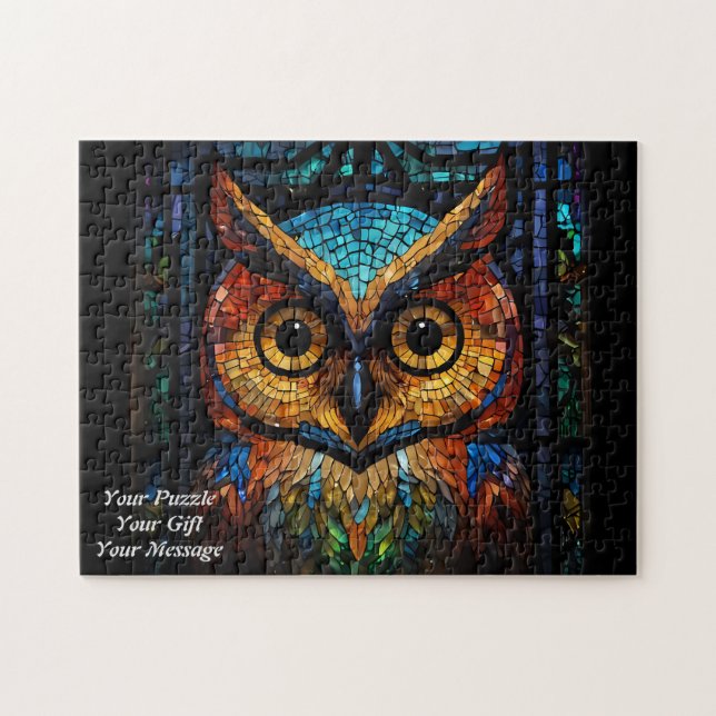 Uggla i Wisdom Pussel (Horisontell)