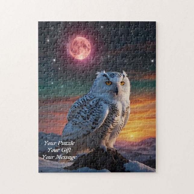 Uggla i Wisdom Pussel (Vertikal)