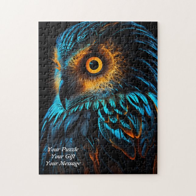 Uggla i Wisdom Pussel (Vertikal)