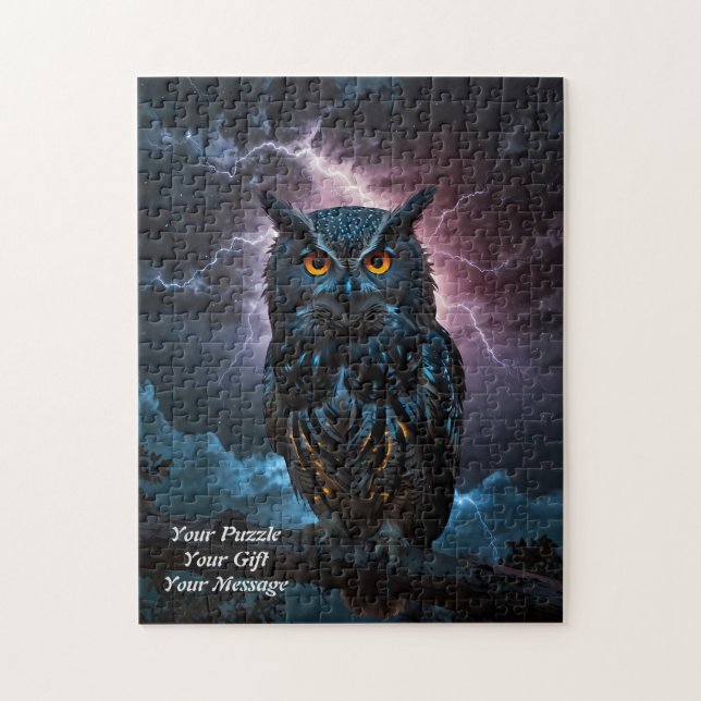 Uggla i Wisdom Pussel (Vertikal)