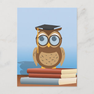Uggla illustration vykort