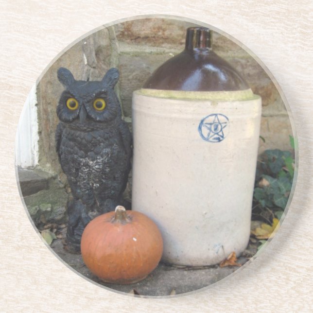 Uggla, Jug och Pumpkin Underlägg (Framsidan)