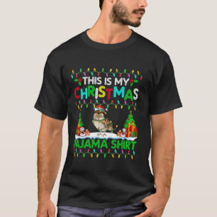 Uggla jul Julafton Santa Hat Pajama Shirt Funny Ow T
