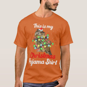 Uggla jul Ljus det här är min jul Pajama T Shirt