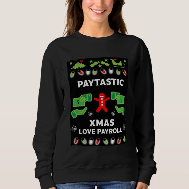 Uggla Jul Payroll Office Party T Shirt (Framsida)