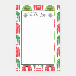 Uggla Julafton Sweaters Polar Bear Snögubbe to Do  Post-it Block