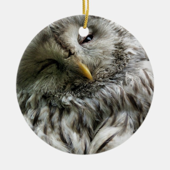 UGGLA JULGRANSPRYDNAD KERAMIK (Framsidan)