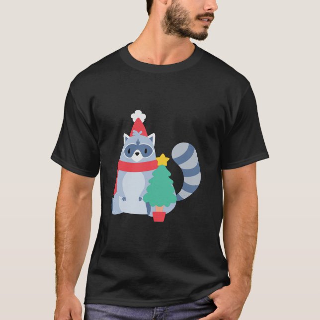Uggla Julkapplöpningen Santa Julafton Träd Cute Ly T Shirt (Framsida)