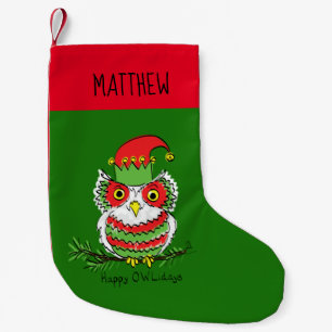 Uggla julklapp, underbara barn liten julstrumpa