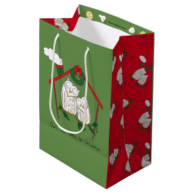 Uggla-julklappen Funny Helgdag (Framsidan Vinklad)