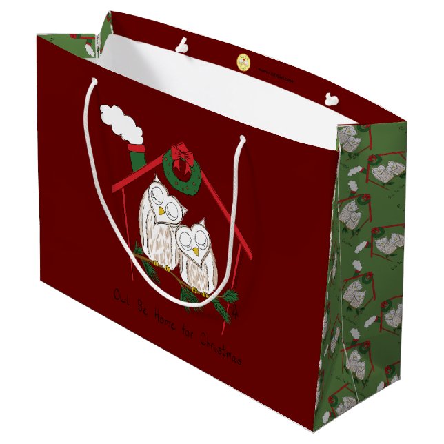 Uggla-julklappen Funny Helgdag (Baksidan Vinklad)