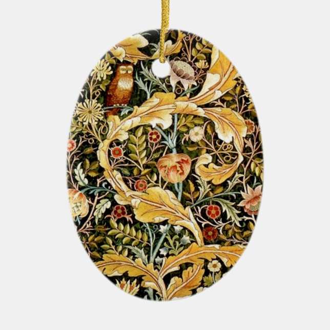 Uggla keramisk prydnadsföremål julgransprydnad keramik (Framsidan)